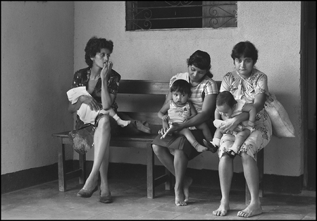 Mothers at the clinic, Nicaragua